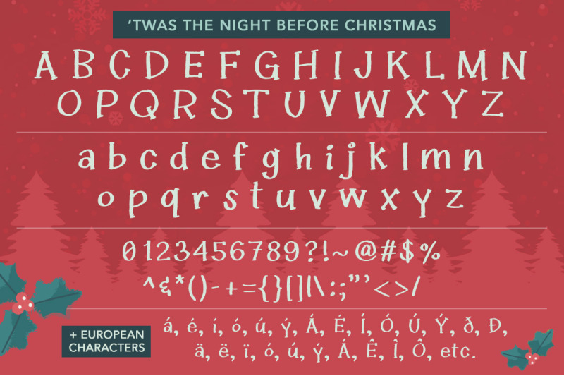 twas-the-night-before-christmas-font