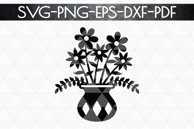 flowers-in-vase-4-papercut-template-spring-decor-svg-pdf
