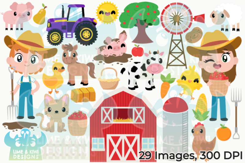 happy-farm-clipart-instant-download-vector-art