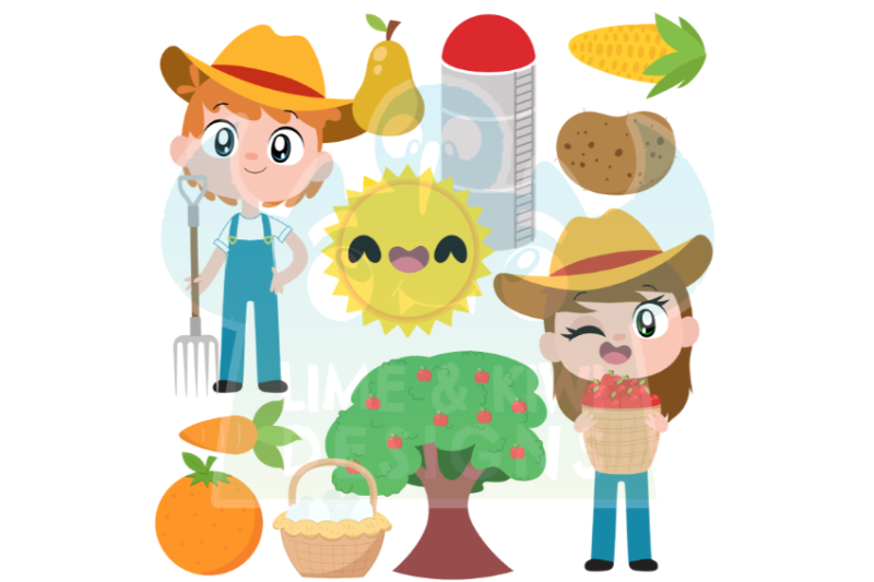 happy-farm-clipart-instant-download-vector-art