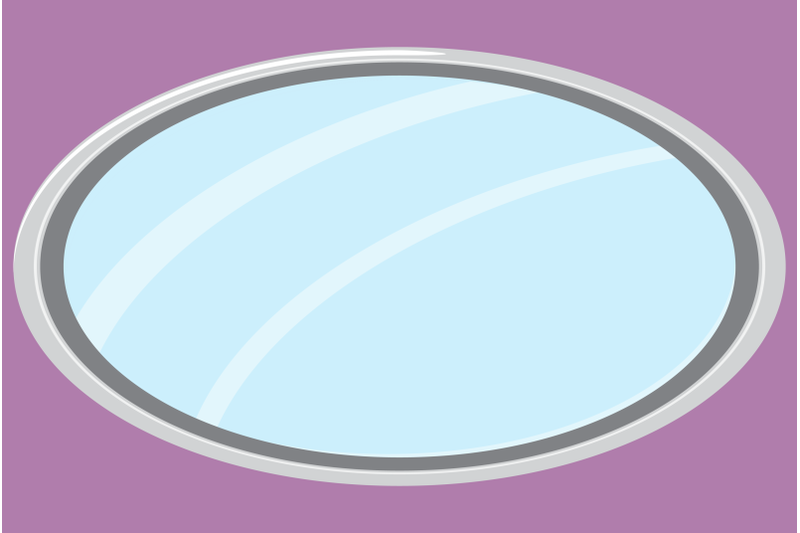 mirror-isolated-oval-form