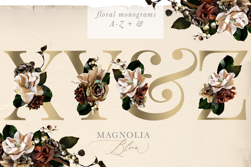 magnolia-bloom-flowers-amp-monograms-clipart