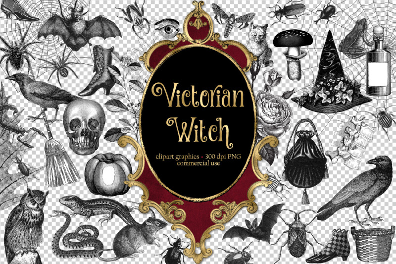 victorian-witch-clipart