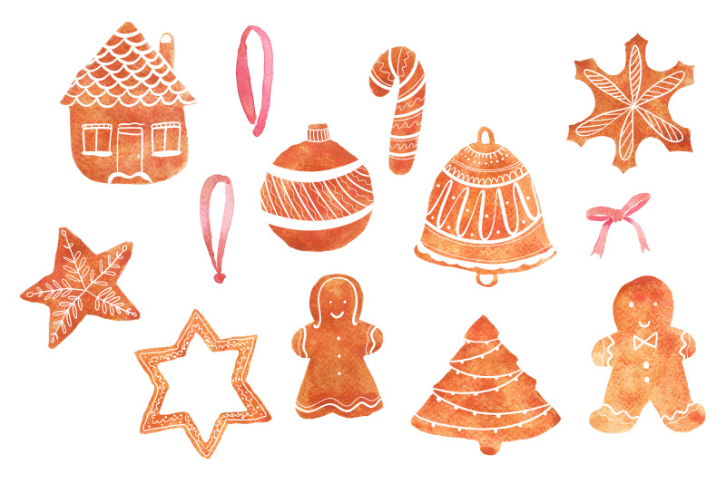 watercolour-christmas-gingerbread-png