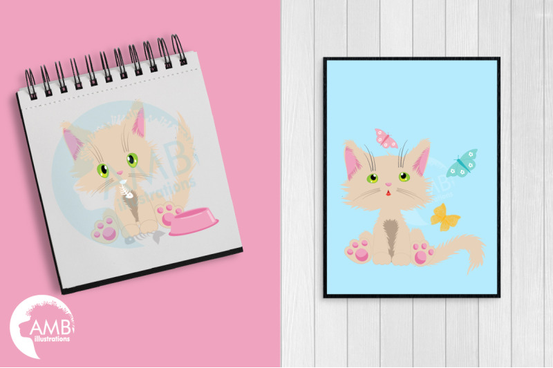cute-cream-cat-clipart-kitten-goldfish-yarn-cute-kitten-amb-2654