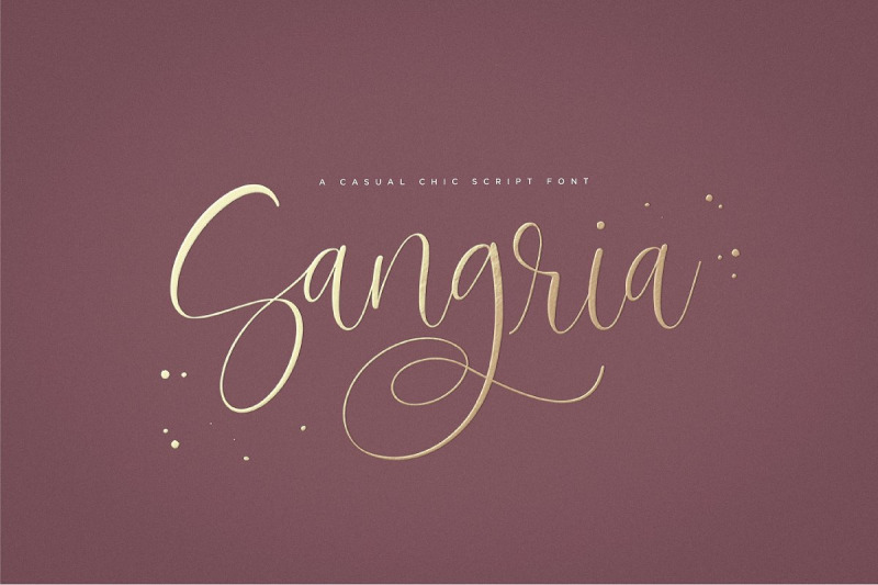 sangria-script-font