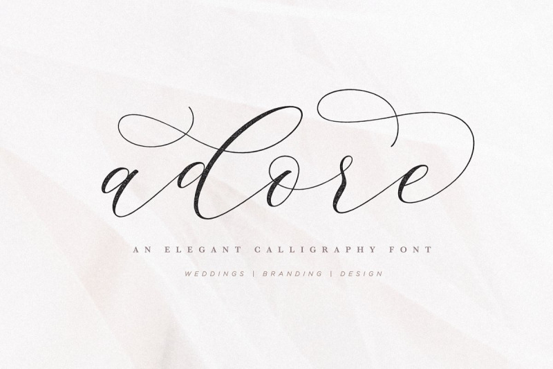 adore-calligraphy-font