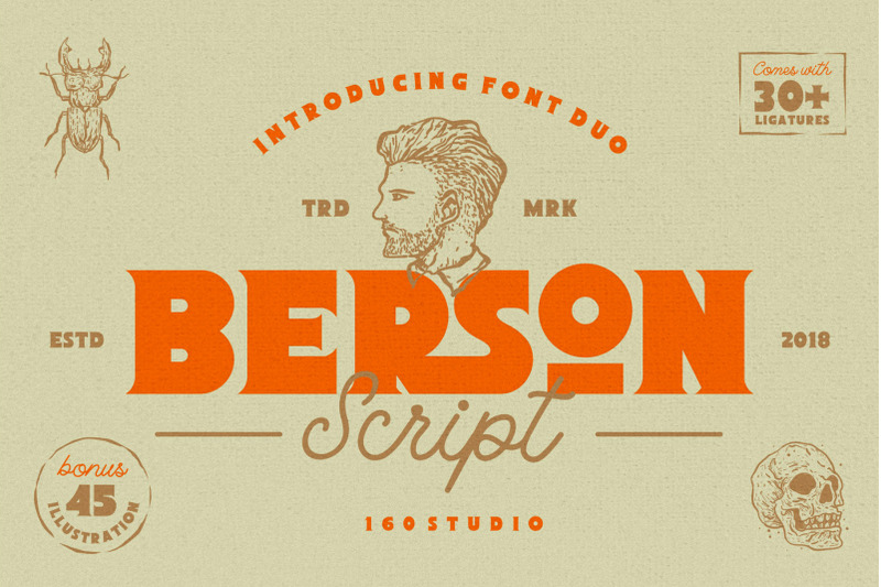 berson-font-45-illustration-pack