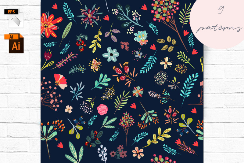 rustic-vector-seamless-patterns