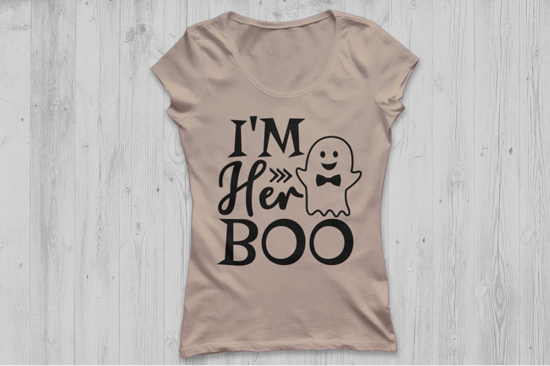 I M Her Boo Svg Halloween Svg Ghost Svg Boo Svg Couple Halloween By Cosmosfineart Thehungryjpeg Com