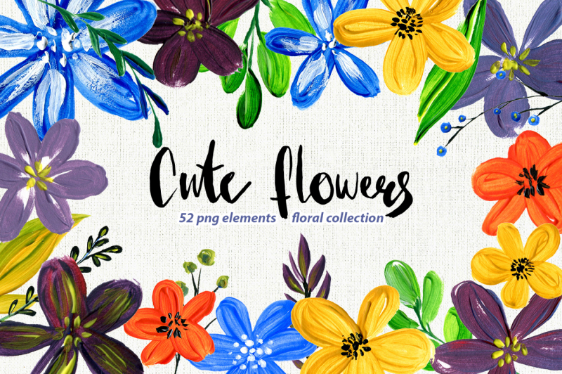 acrylic-floral-set-52-flowers