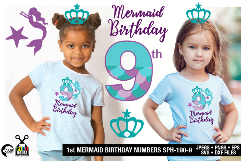mermaid-birthday-numbers-9th-birthday-mermaid-numbers-sph-190-9
