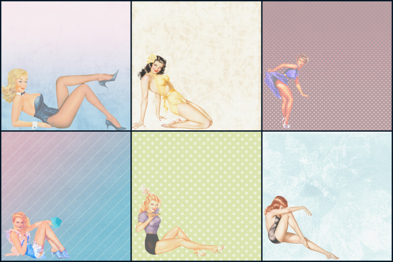 pin-up-girls-digital-papers