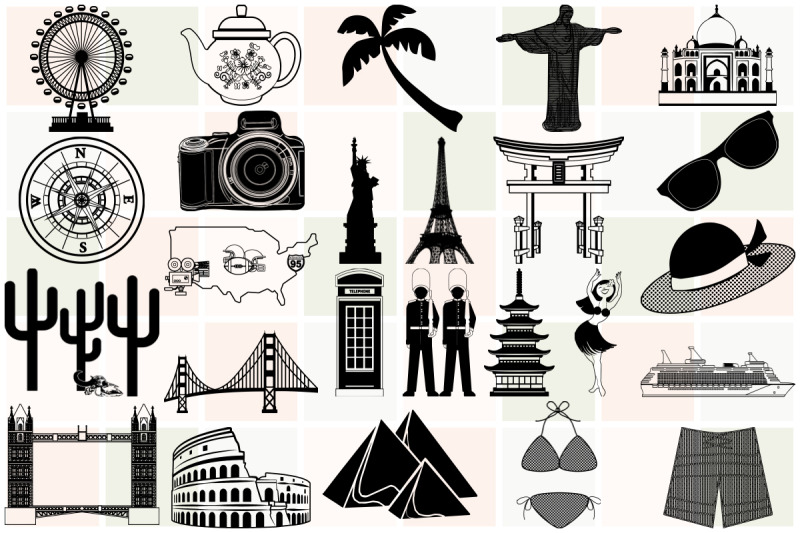world-travel-elements-101-items-ai-eps-png