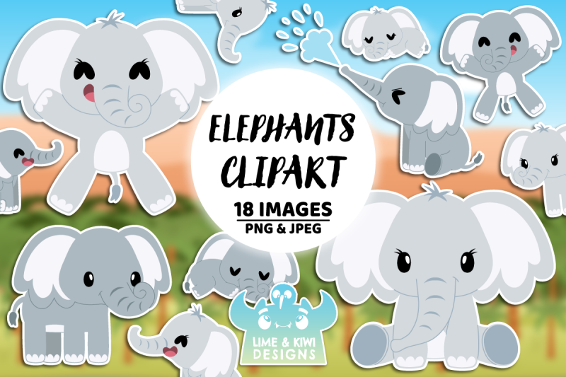 elephants-clipart-instant-download-vector-art