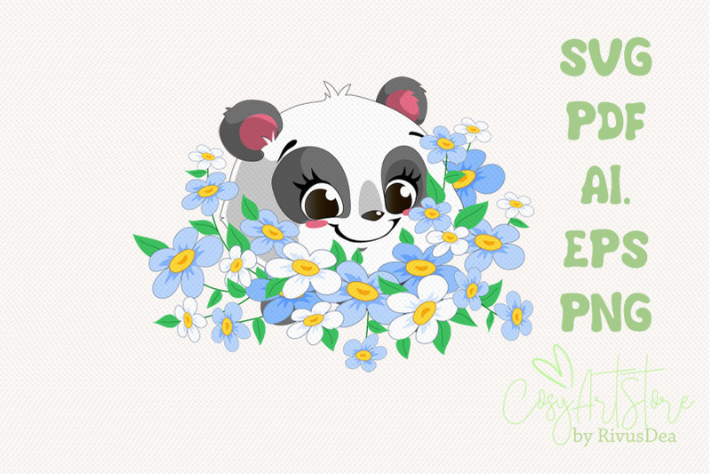 panda-svg-download-bouquet-flowers-panda-png-chamomile-cute-baby-an