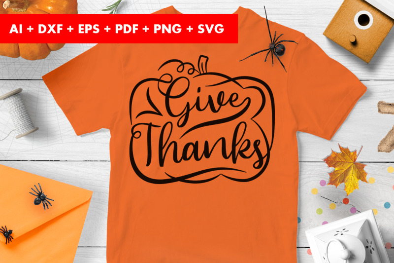 give-thanks-halloween-vector-svg-png-transparent