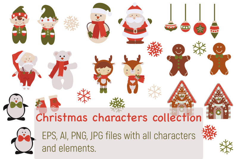 collection-of-christmas-characters-and-elements