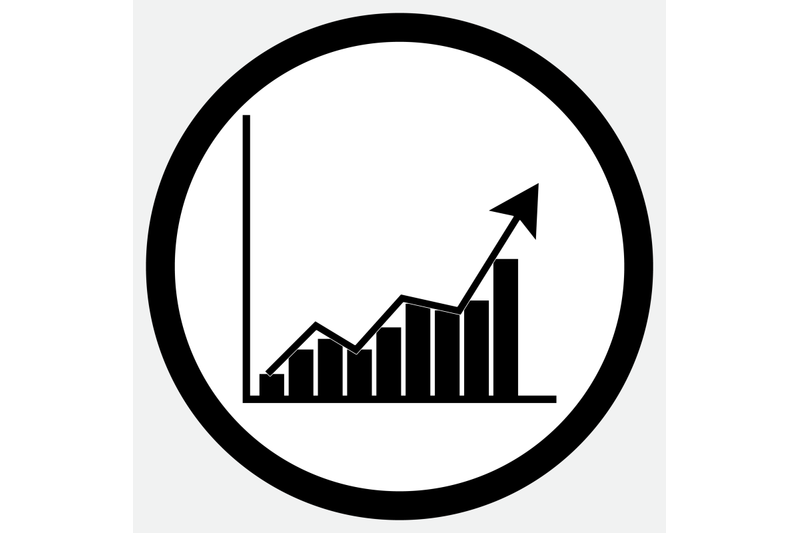 growth-chart-icon-black-white