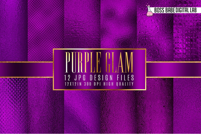purple-glam-digital-papers