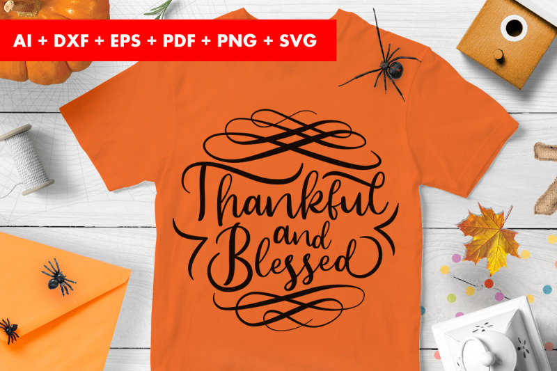 thankful-and-blessed-halloween-svg-design