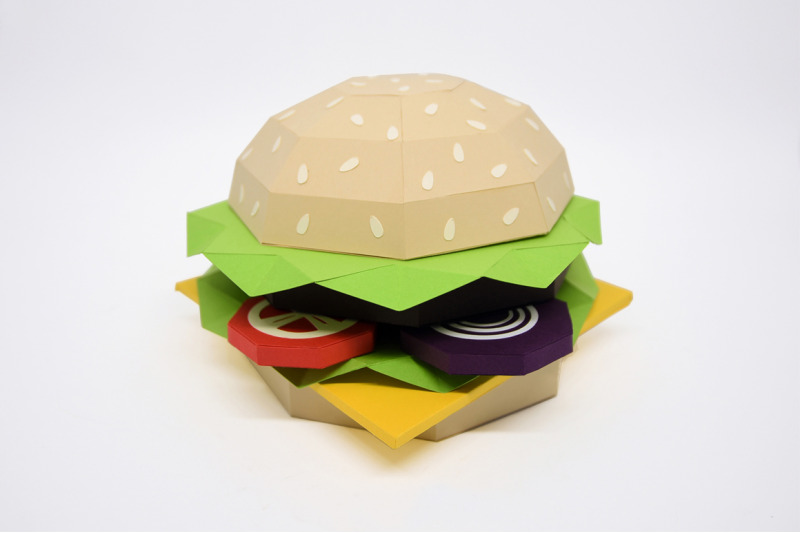 diy-hamburger-3d-papercraft