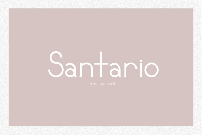 santario-a-serif-font