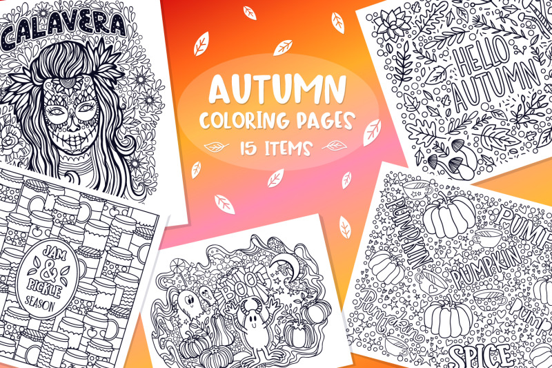 autumn-coloring-pages-bundle-15-vector-items