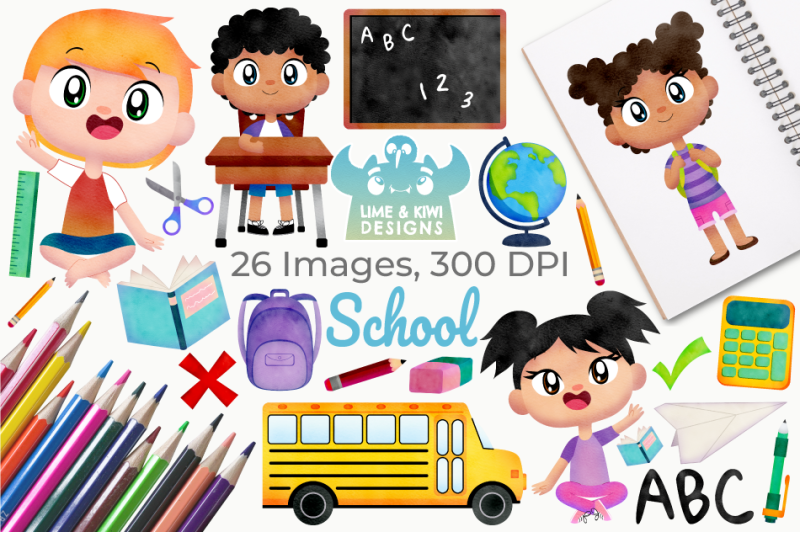 school-watercolor-clipart-instant-download-vector-art-commercial-use