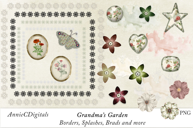 scrapbook-borders-brads-flowers-grandmas-garden