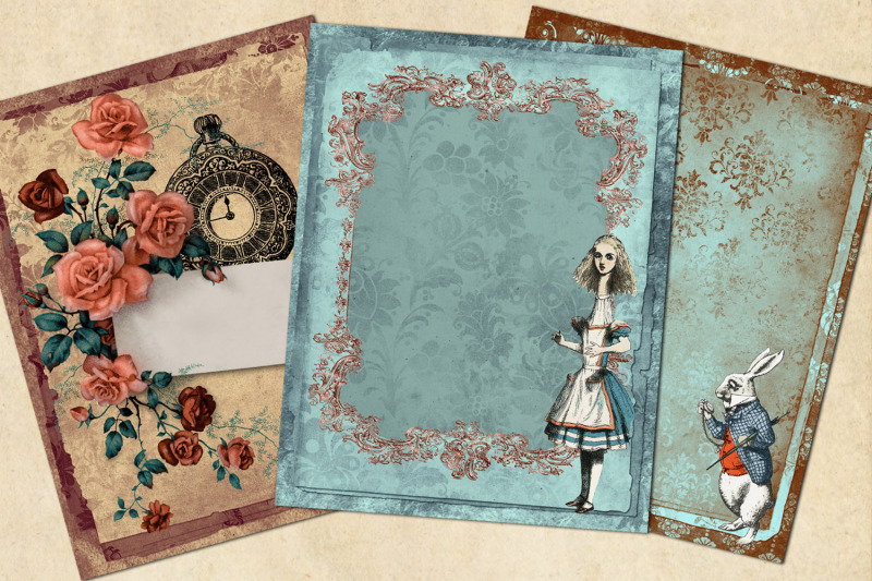 whimsical-alice-journal-paper