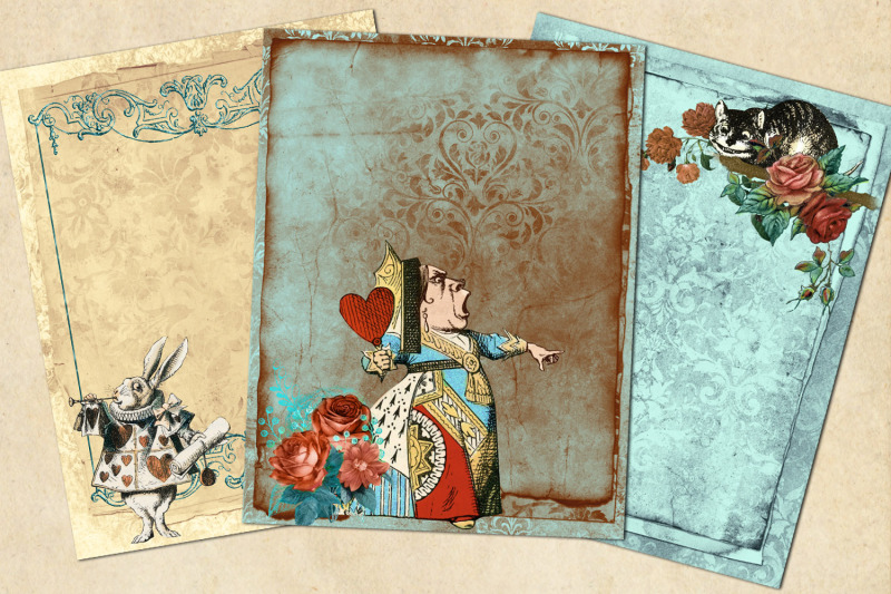 whimsical-alice-journal-paper