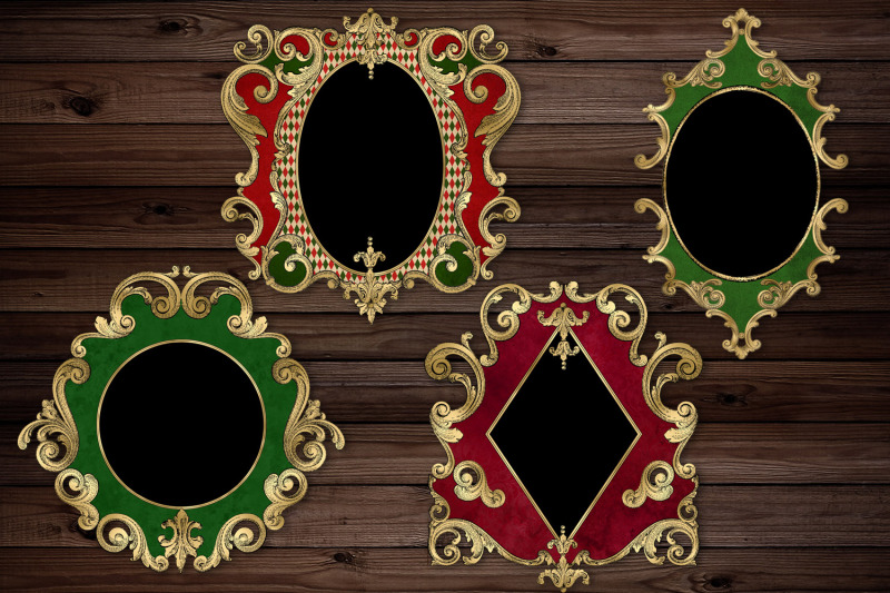 ornate-christmas-frames-clipart