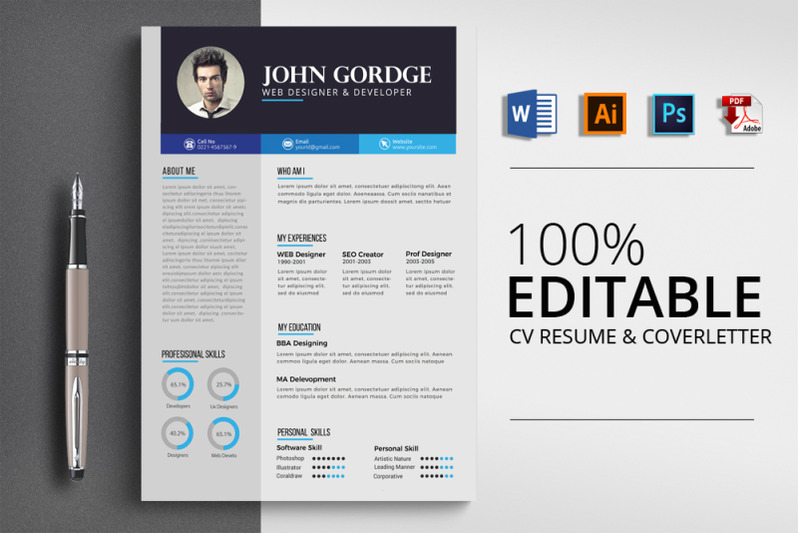 clean-cv-resume-word-template