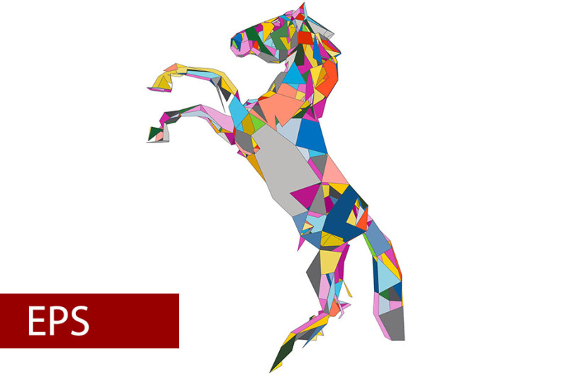 mosaics-a-horse-abstract-a-horse-pop-art-a-horse-lowpoly-a-horse