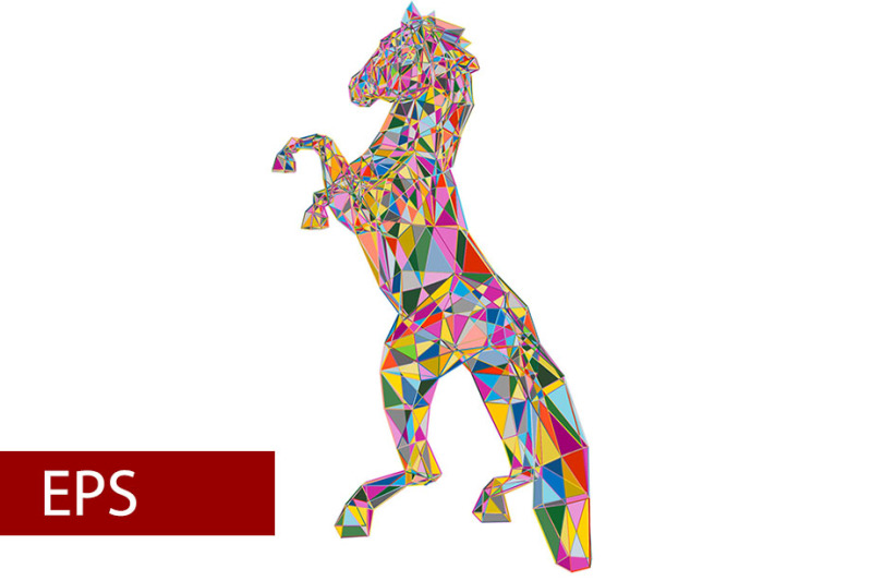 mosaics-a-horse-abstract-a-horse-pop-art-a-horse-lowpoly-a-horse