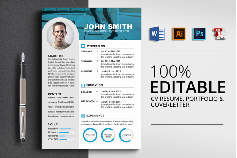 cv-resume-word-3-pages-template