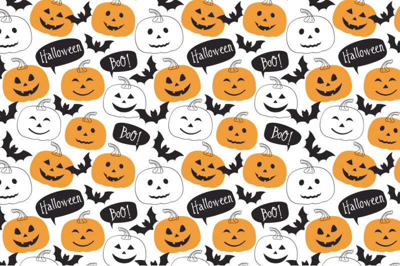 halloween-pattern-collection