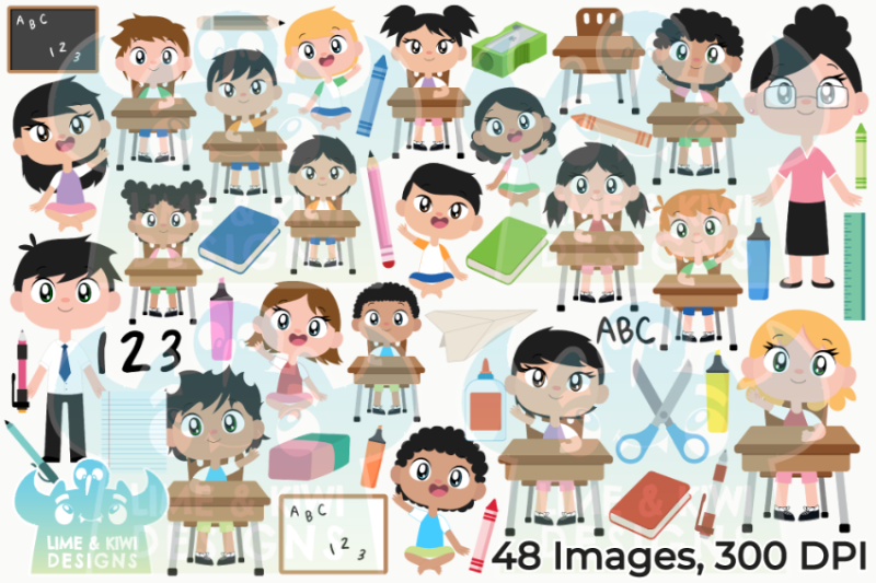 classroom-clipart-instant-download-vector-art