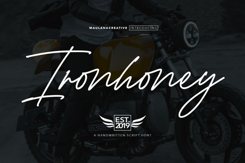 ironhoney-signature-font