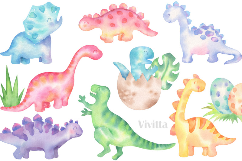 dinosaur-watercolor-clipart-dino-t-rex
