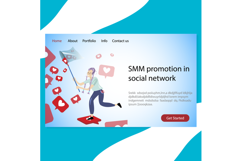 smm-promotion-in-social-network-landing-page-company