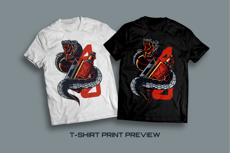 snake-vape-t-shirt-illustration