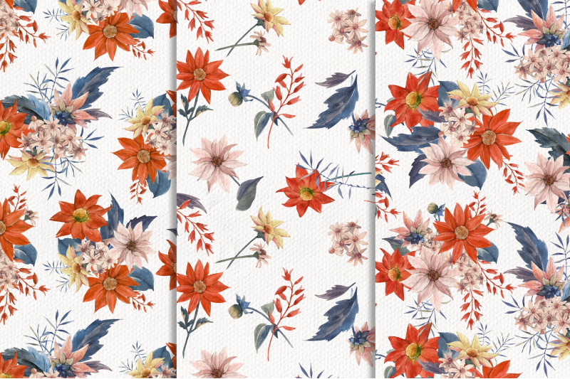 autumn-in-blossom-watercolor-patterns-and-isolated-elements-png-psd