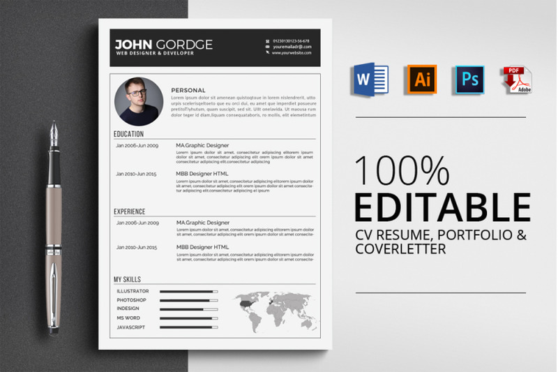 cv-resume-word-3-pages-template