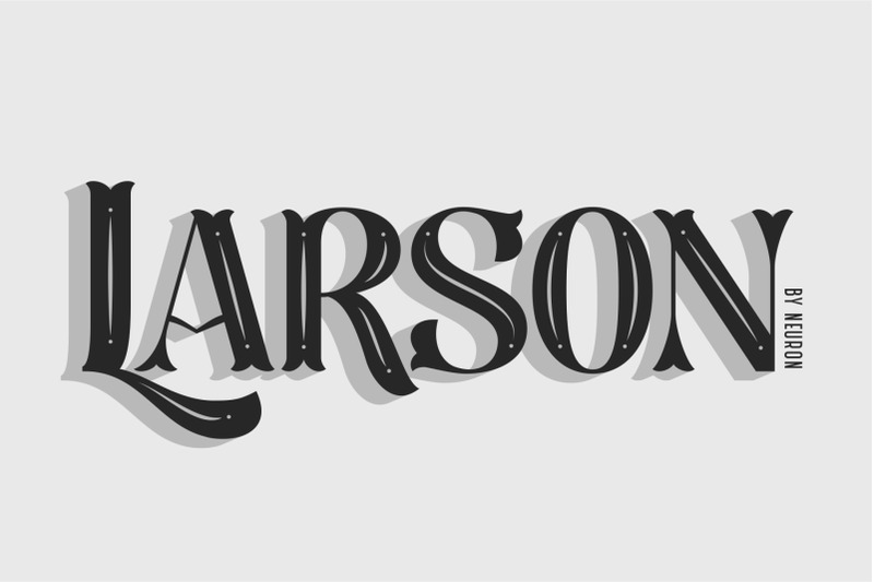 larson-decorative-display-font