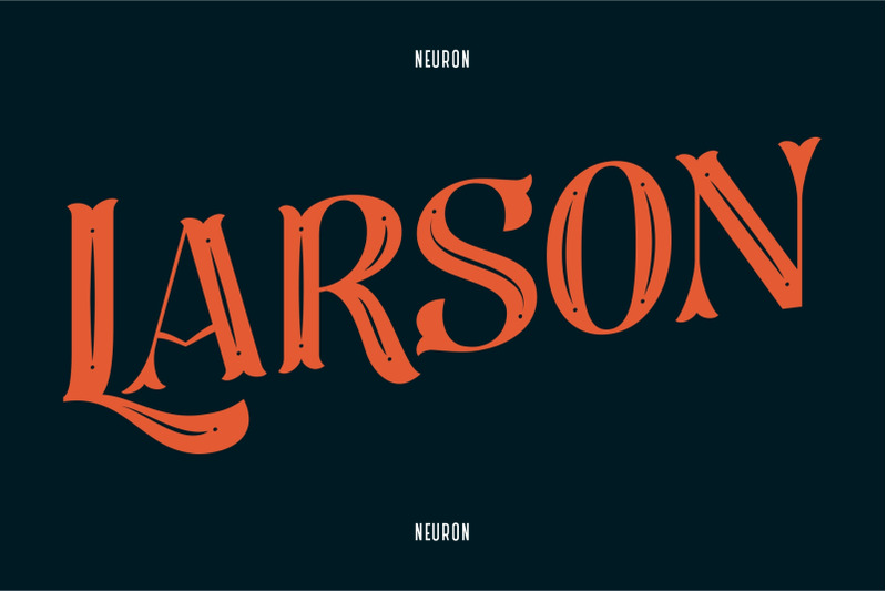 larson-decorative-display-font
