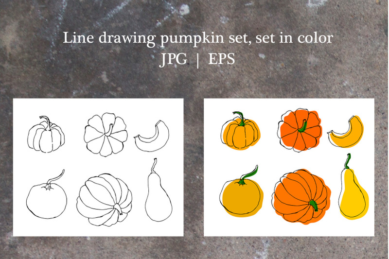 vector-pumpkin-set