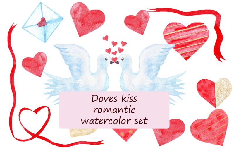 doves-kiss-romantic-watercolor-set
