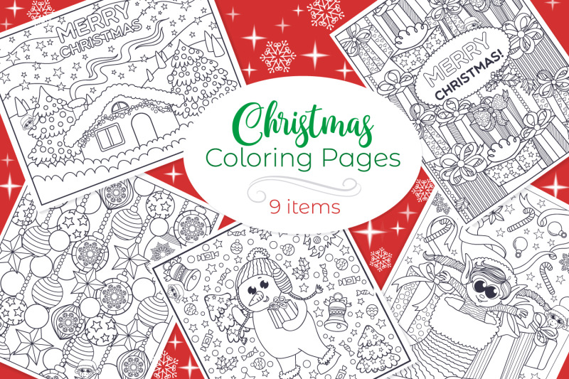 christmas-coloring-pages-9-vector-items